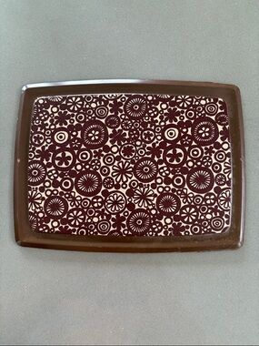 Vintage Rubbermaid Hot Plate / Trivet Tray – Mid-Century Floral 1970s